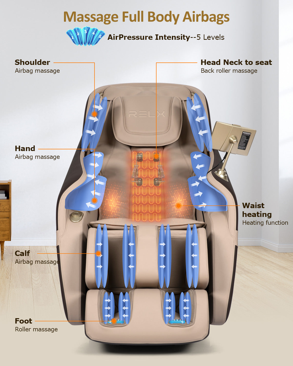 RELX Venus Pro AI Voice Controlled Massage Chair